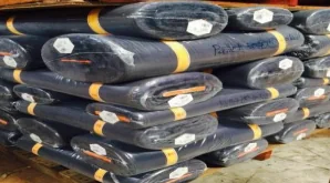 Textile and uniform supplies prepared for delivery